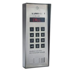 Laskomex CD-2600R audio z czytnikiem kluczy RFID ze stali nierdzewniej, w obudownie natynkowej.