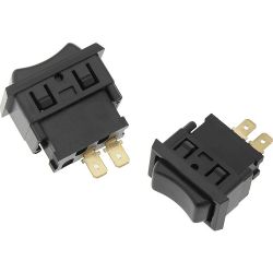 Przełącznik klawisz ASW-06 samochodowy czarny 2-pin