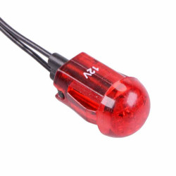 Red 12VDC Panel Indicator Light 12mm