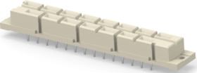 Female connector, type H15, 15 pole, z-d, pitch 2.54 mm, press-in connection, straight, 594752-E