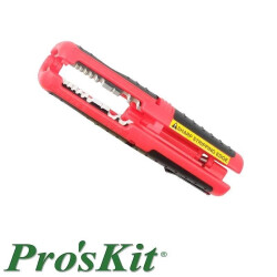 Ściągacz izolacji do przewodów AWG 20–10, kabli RG59/RG6 i przewodów niskonapięciowych Ø8–13 mm ProsKit CP-511A