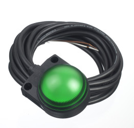 Lampka kontrolna do montażu panelowego, zielona LED Czarny Idec