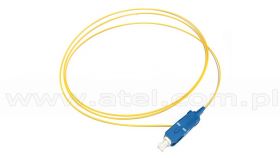 Pigtail światłowodowy SC/UPC, SM, 9/125, 0,9mm, włókno G652D, 1m