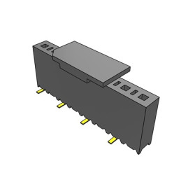 Gniazdo PCB 8 -pinowe raster: 2.54mm Gniazdo do montażu powierzchniowego na płytce drukowanej Pionowy SMD