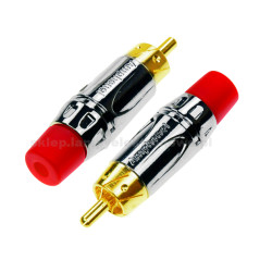 Wtyk RCA Amphenol ACPL-CRD czerwony