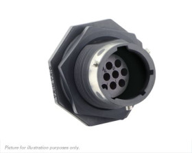 Złącze wielostykowe przemysłowe 10-pinowe, panelowe Souriau Sunbank by Eaton