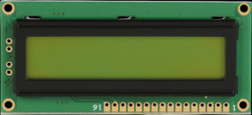 DEM 16101 SYH LCD module, 1x16, H:6.0mm, ge/gn