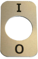 Label, (L x W) 28 x 16.5 mm, black, for toggle switch, 240.001.031