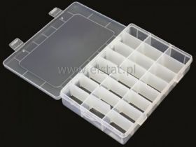 Pudełko organizer 24 przegródki 19.5x13x3.6cm OR3