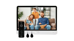 Zestaw Wideodomofonowy Z Monitorem 8Cali @Smart M8tw-Wifi_S1bh-Nrc Biały +...