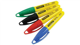 Marker Mini 4 Rodzaje Kolorów Okrągła Końcówka Stanley