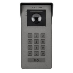 Stacja bramowa Full HD, jedno/wielolokatorska, obsługa za pomocą kodu PIN lub QR (tylko z monitorem M100-X) Vidos IPX S100
