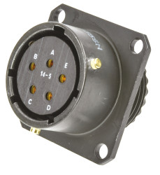 Złącze 5-pinowe Żeński Amphenol Limited Żeński Montaż na kołnierzu MIL-DTL-26482 rozmiar 14