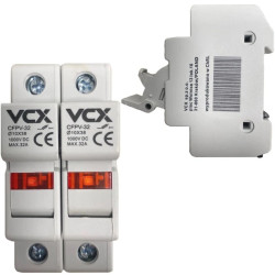 Rozłącznik Bezpiecznik Modułowy z Kontrolką Podstawa Bezpiecznikowa DC 2P