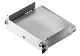 Szuflada, 2U, seria: DK, typ: Szuflada na klawiaturę, 482.6 x 390mm, Stal, Szary