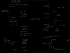 3.15A USB Type-C Autonomous Charger with JEITA for 1-Cell Li-ion/LiFePO4 Batteries