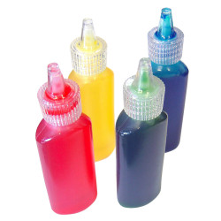 Major Brushes Glass Paints Set of 4 x 20ml (red, blue, green and yellow)