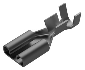 Konektor płaski Żeński 6.35mm długość 20.3mm Izolacja: Nieizolowane Cyna