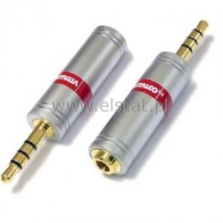 Jack 3,5 WT 4-polowy GN Jack 3,5 stereo chrom