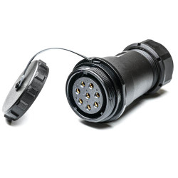 Złącze wielostykowe przemysłowe 8-pinowe Montaż na kablu Gniazdo RS PRO