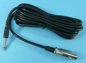 KABEL MIK.GN.XLR-&gt;WT.JACK 6,3 MN 5,0mb C