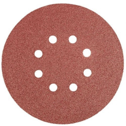 Krążki ścierne 150 mm, K80, 5 szt., z 8 otworami /5kpl./