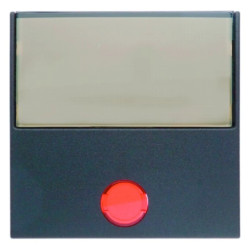 Klawisz z 5 dołączonymi soczewkami i dużum polem opisowym antracyt mat B.1/B.3/B.7 Glas 16961606