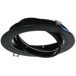 Oprawa OPAL AR111 ES111 okrągła czarna drapana z czarnym ringiem aluminiowa 5903260414233