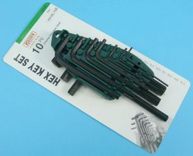 KLUCZE IMBUSOWE 10-SZT HY-HL-10E CALOWE