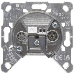 Triax FS 01 Triax FS 01 Antenna socket FM TV Flush mount Terminated