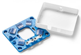 Puszka do podłączeń AGD np. kuchenek 128x110x22mm 5 szybkozłączek 4mm² biała HAD02 35444206