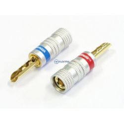 wtyk banan LAW94 VITALCO złocony para 2 sztuki