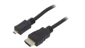 Hdmi.He320.050 Kabel Hdmi 2.0 Hdmi Wtyk,Micro Hdmi Wtyk Pvc Dł: 5M Czarny