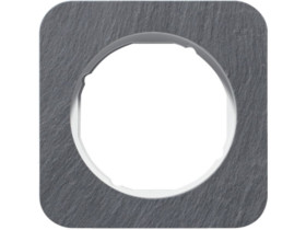 BERKER R.1 Ramka 1 pojedyncza łupek/biały 10112389 HAGER