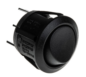 Przełącznik kołyskowy Wł.-wł. Nie 10A SPDT Czarny Arcolectric (Bulgin) Ltd