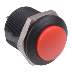 FPAR1B1462X0X Red Latching Push Button Switch Round Actuator 24.2mm DPST APEM