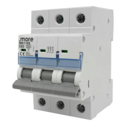 WYŁĄCZNIK NADPRĄDOWY 6kA 3P C63A