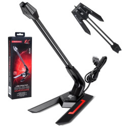 NANORS MIKROFON GAMINGOWY USB LED YOUTUBE STREAMING 1.5M CZUŁOŚĆ 21DB+3DB RS710