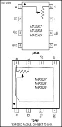 64-Tap, One-Time Programmable, Linear-Taper Digital Potentiometers