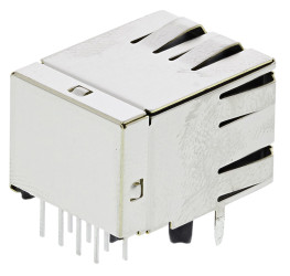 Złącze RJ45 Żeński Złącze RJ45 Przewlekany Cat5e TE Connectivity, 90°, 8P8C-żyłowe