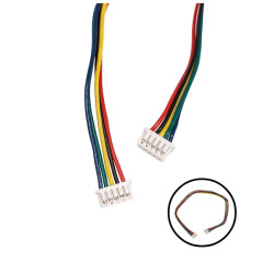 Gniazdo Micro JST z przewodem 200mm - dwa gniazda - 5 PIN raster 1.25 - żeński (female)