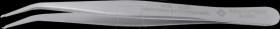 5-062 SMD tweezers, 35° curved, very pointed, with grip recess, 115 mm