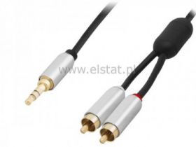 Jack 3,5- 2x RCA 2,5m metal BLOW