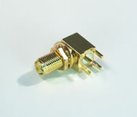 Złącze RP-SMA/ż do druku, kątowe