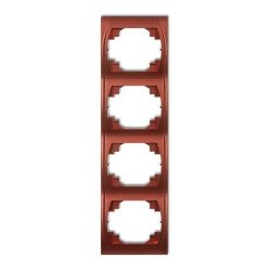 LOGO Ramka pionowa poczwórna brązowy metalik 9LRV-4