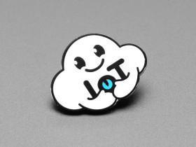 Adafruit Nimbus the Friendly Cloud Entity - Limited Edition Enamel Pin