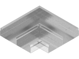 Kolano kanału KKNd240H48 dwutorowe grubość blachy 1,0mm 570824 BAKS