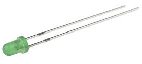 LED, THT, Zielony, 2-Pin, 2,4 V, 40°, Wurth Elektronik, WL-TMRC
