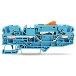 Złączka szynowa z odłącznikiem nożowym WAGO poziomy: 1 8AWGWciskane TOPJOB S