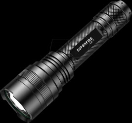 C8-H LED flashlight Superfire C8-H, 950 lm, black, USB